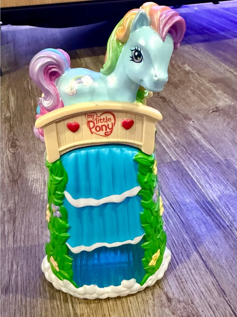My Little Pony Rainbow Pastel Pony Bath soap dispenser Blue Waterfall